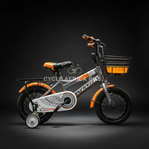 Luta Kids Bike 12-Inch with Training Wheels Orange