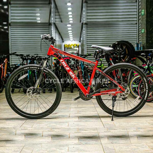 Shimano Equipped! CRUZTREK 27.5 Komendo Aluminum Bike Red Bicycle - Image 2