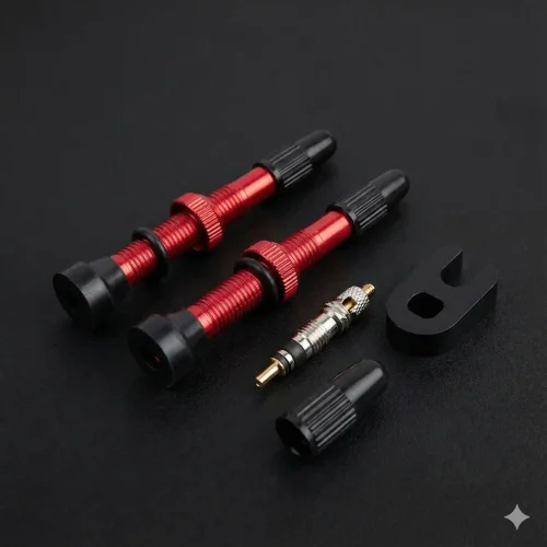 Tubeless Valve with Removable Core - Anodized Aluminum