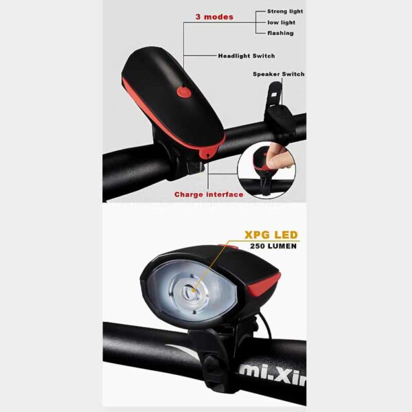 Bicycle Cycling HORN Light Bike Lamp - Image 4