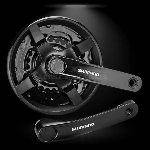 Shimano Crank 42-34-24T with Triple Chainring and Chain Guard