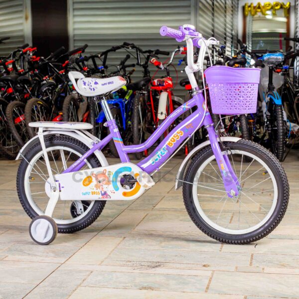 Super Boss Kids Bike Purple Bicycle