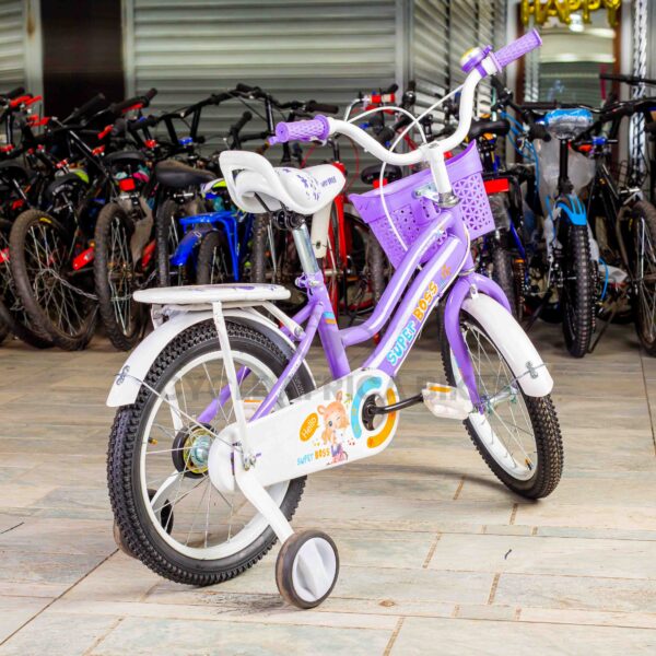 Super Boss Kids Bike Purple Bicycle - Image 4