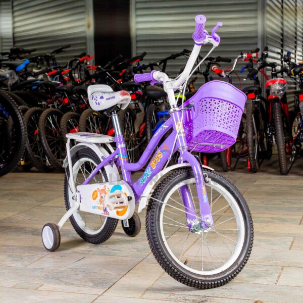 Super Boss Kids Bike Purple Bicycle - Image 5