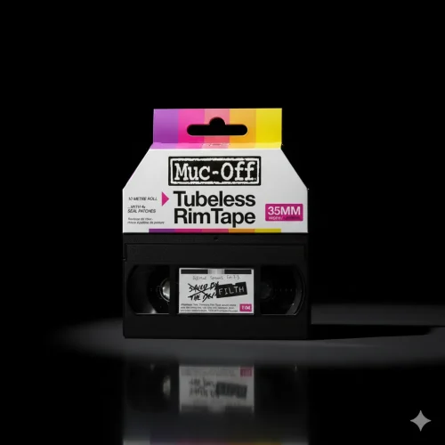 Muc-Off Tubeless Rim Tape 10m Roll with Seal Patches