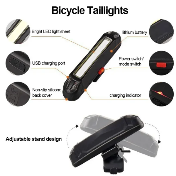 USB Rechargable Headlight 100 lumens - Image 2
