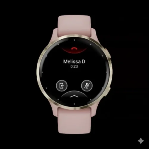 Garmin Venu 3S Smartwatch with Soft Gold Stainless Steel Bezel and Ivory Case