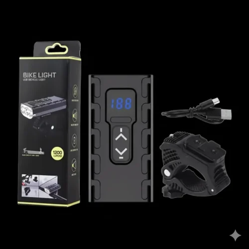 1200LM Front Bicycle Light with USB Power Bank