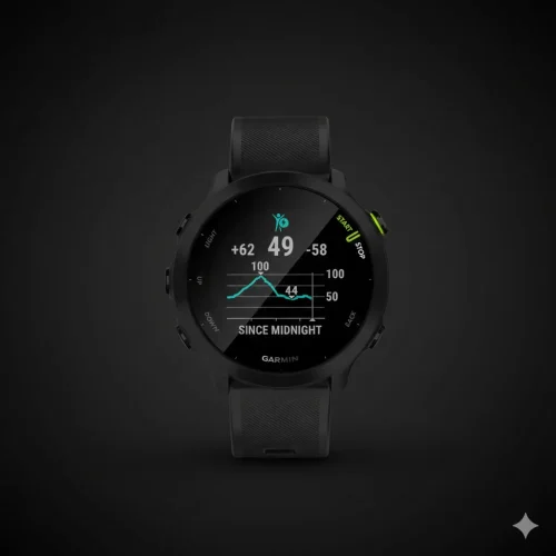 Garmin Forerunner 55 GPS Smartwatch with Heart Rate Monitor in Black