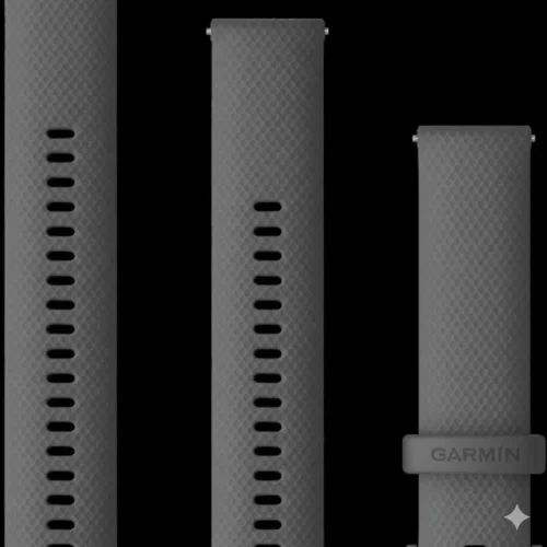 Garmin Venu Sq 20mm Watch Band with Shadow Gray Silicone Strap