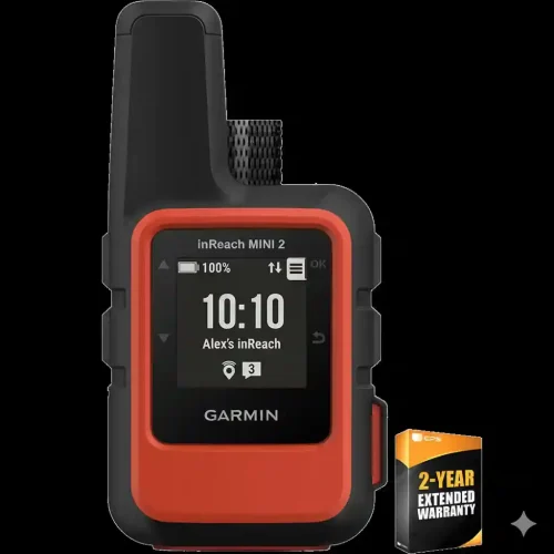 Garmin inReach Mini 2 GPS Device with Digital Compass - Flame Red