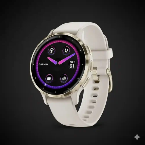 Garmin Venu 3S Smartwatch 41mm with Dust Rose Case and Soft Gold Bezel