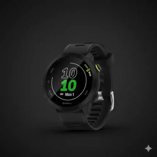 Garmin Forerunner 55 GPS Running Watch with PacePro Lite in Black