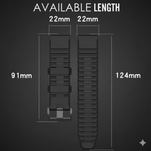 Garmin Approach S62 Replacement Band White with Black Accents
