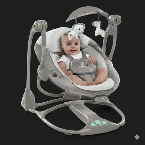 Electric Baby Rocking Chair with Multi-Speed Swing and Soothing Music