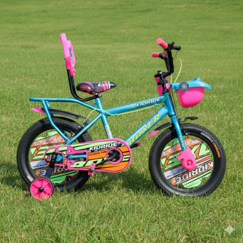 Kidride Boxer Sport Bike 16-Inch with Training Wheels for Kids Ages 4-7