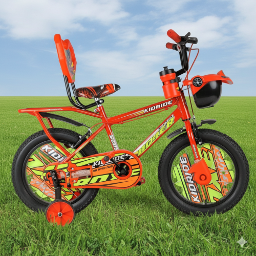 Kidride Boxer Sport Bike 16-Inch with Training Wheels Red