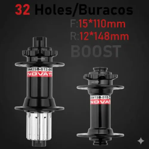 Novatec BOOST Thru-Axle Hubs with 11-Speed Freehub