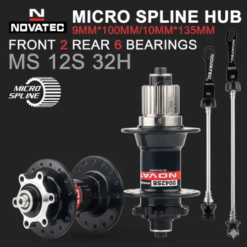 NOVATEC QR Hubs with Shimano Micro Spline 12-Speed Compatible