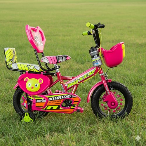 Kidride Boxer Sport Bike 12-Inch with Removable Training Wheels (Pink)