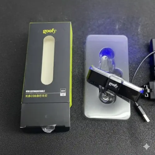 Goofy USB Rechargeable Tail Light with Multicolored Design