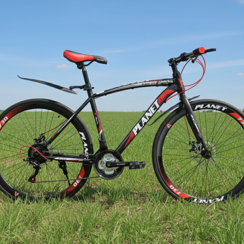 Planet Hybrid Roadbike 730 26-Inch with Lightweight Frame Red