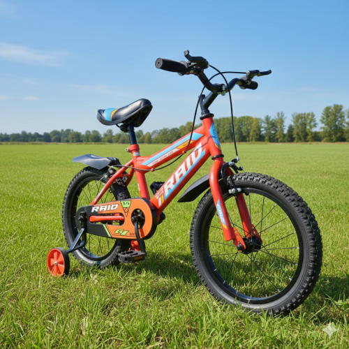 RAIDS Kids Bike 16-Inch with Training Wheels