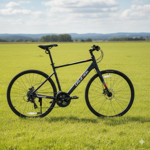 Cruztrek Hybrid Bike with 21-Speed Drivetrain and Disc Brakes