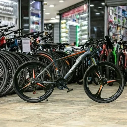 Premier Enduro Mountain Bike 26-Inch with Spokeless Wheels and 18-Speed