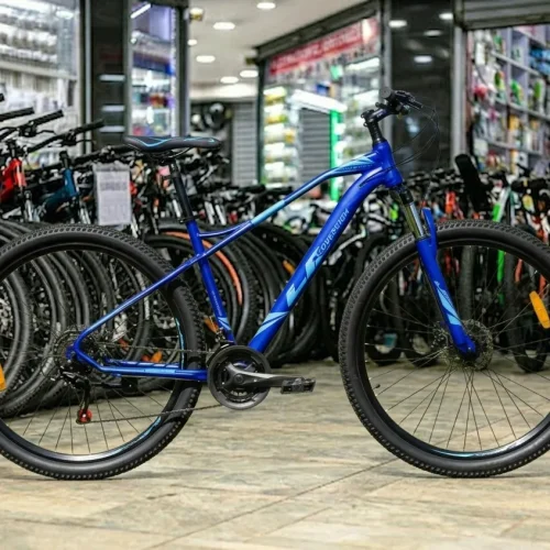 Sovereign Mountain Bike Size 29-Inch with High-Tensile Steel Frame – Blue