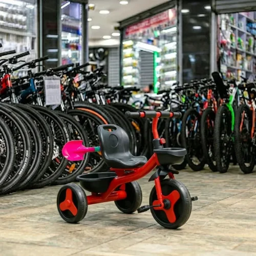 Discovery Learn-to-Ride Tricycle with Storage and Spade