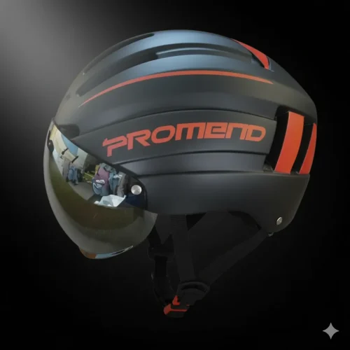 Promend Bike Helmet Orange with Ventilation System