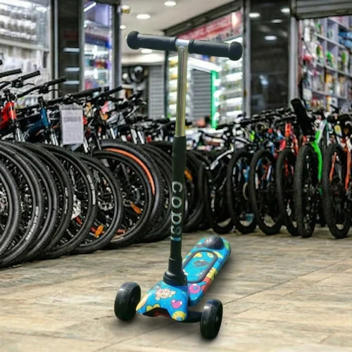 CR Premium Kids Scooter with Wide Anti-Slip Deck – Cartoon Print