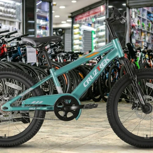 Cruztrek Kaiser Kids Mountain Bike 20-Inch with Suspension Fork and Disc Brakes