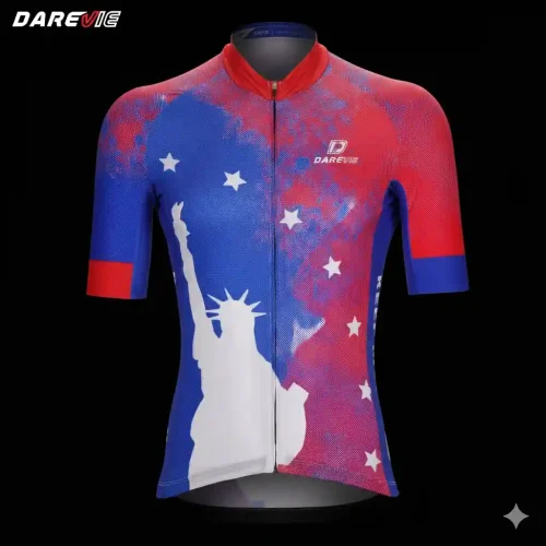 Darevie USA Jersey Medium with SPF 50+ Protection and 3D Mesh Sleeves
