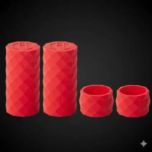 ENLEE Handlebar Fixing Sleeve Set of 4 with Diamond Texture
