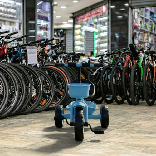 Kids Tricycle with Basket – Safe 3-Wheel Design for Young Riders