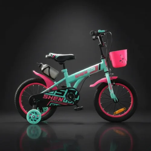 Shengdi 12-Inch Kids Bicycle with Training Wheels and Free Water Bottle