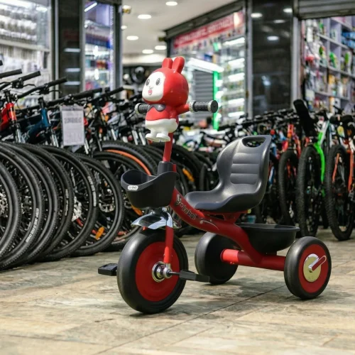 Kids Rabbit Tricycle with Storage Basket – Ages 0–4