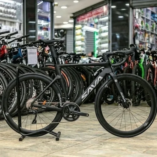 SAVA Aurora A7L Road Bike with Carbon Frame and Shimano 105 Drivetrain