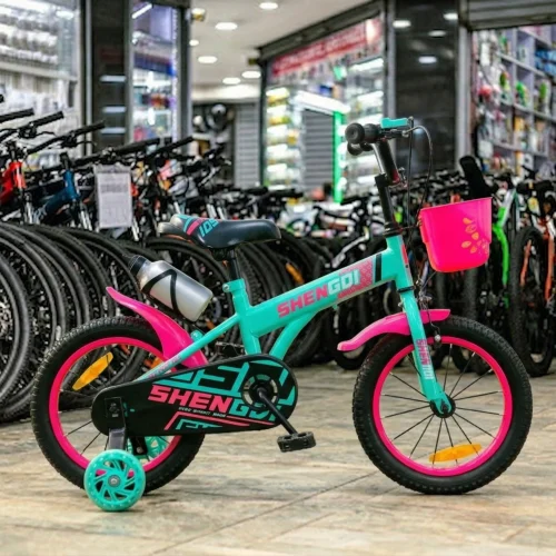 Shengdi 16-Inch Kids Bicycle with Free Water Bottle and Training Wheels