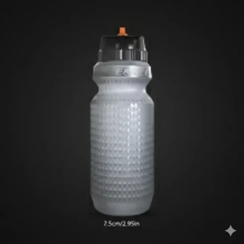 Enlee Opaque Water Bottle 650ml with Leak-Resistant Lid Black