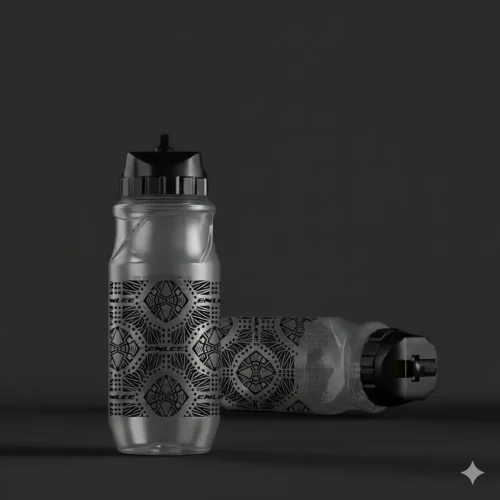 ENLEE Star Pattern Water Bottle 650ml with Leak-Resistant Lid