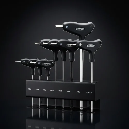 Giant 8-Piece T/L Handle Hex Key Set with Workbench Rack