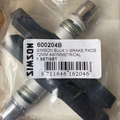 Simson V-Brake pads 72mm Asymmetric