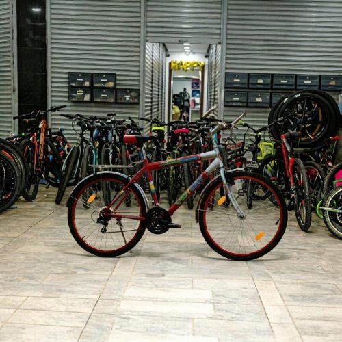 Victory V2601 Mountain Bike with Front Suspension, Multi-Speed Gears & Rear Rack