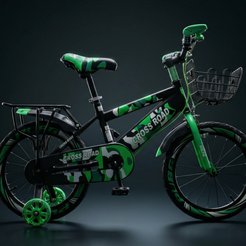 Crossroad Kids Bike Size 16-Inch with Steel Frame (Green)