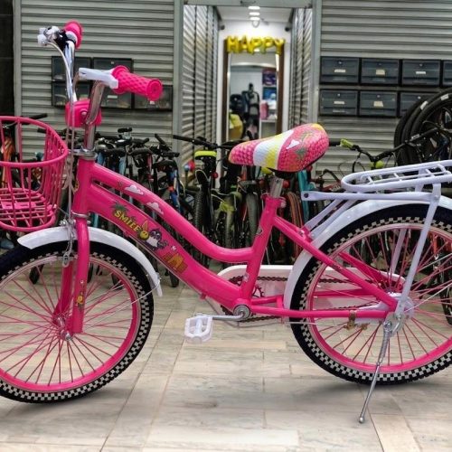 Smile Girls Pink Bicycle – 20 Inch