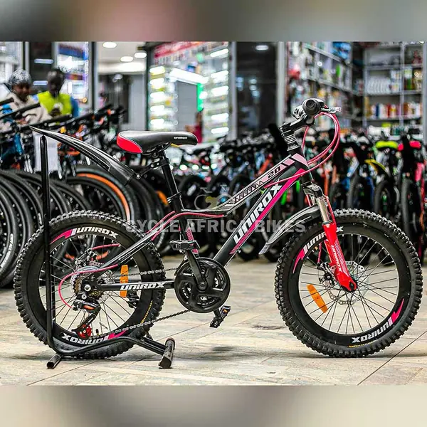 Unirox size 20 kids bike, black and pink